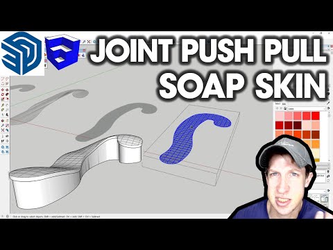 Complex Organic Shapes in SketchUp with Soap Skin and Joint Push Pull!