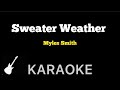 Myles Smith - Sweater Weather | Karaoke Guitar Instrumental