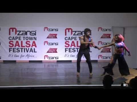 SalsAlianza Terry and Cecile perform a Salsa Routine at the Cape Town Salsa Festival 2014