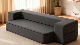 ๐๏ธ Multi-Functional Folding Sofa Bed | 10 Inch Memory Foam Futon for Guest Room & Living Room