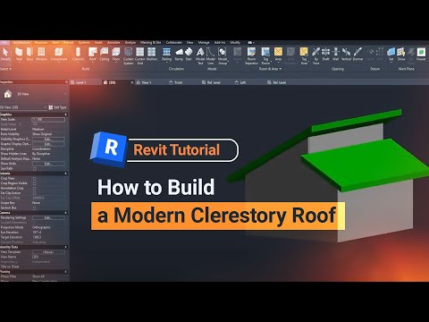 Revit Tutorial How To Build A Modern Clerestory Roof