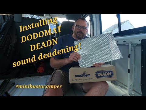 Quick installation of DODOMAT DEADN sound deadening sheets