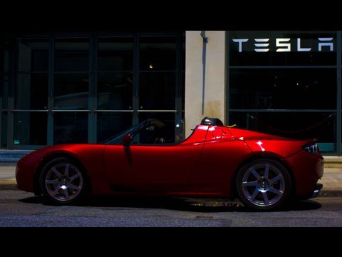 Tesla Roadster Electric Supercar Test Drive