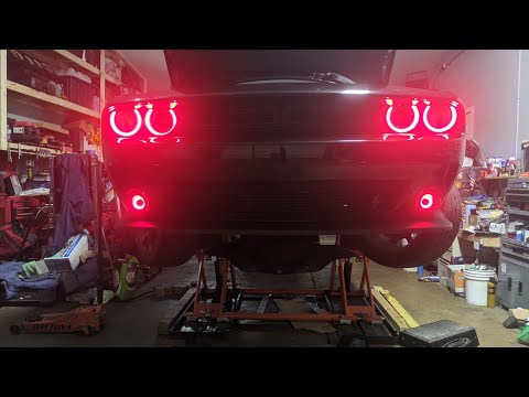 How to remove fog light on a Dodge Challenger and install LED rings