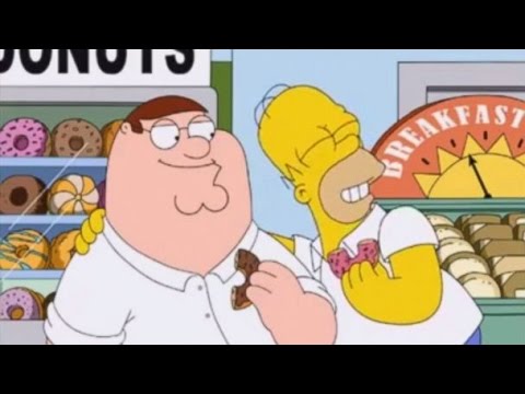 Family Guy - Peter meets Homer Simpson