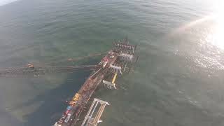 Ocean Pier Groove :: FPV Drone at Jacksonville Beach Pier, Florida USA :: January 13, 2022