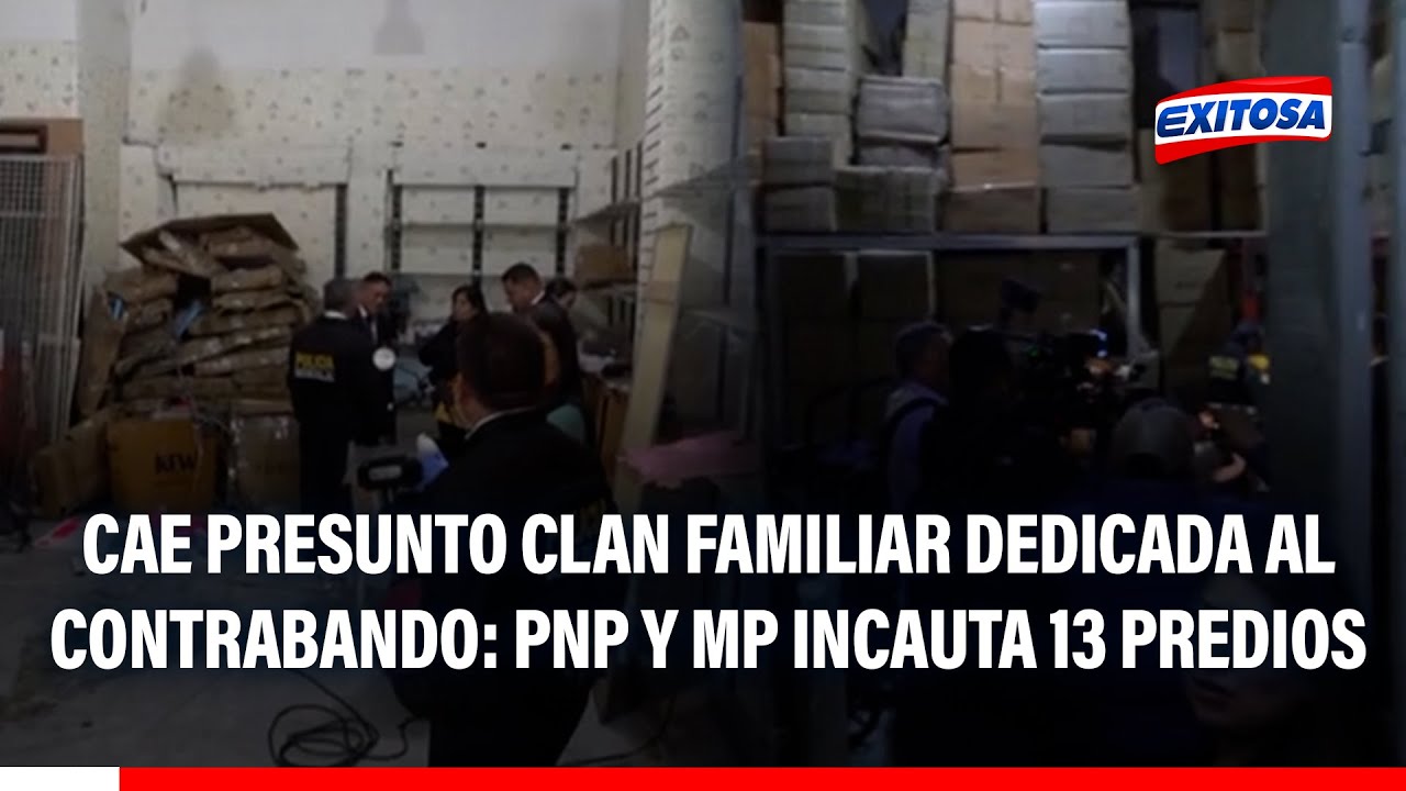 ๐ด๐ต Cae presunto clan familiar dedicado al contrabando: Incautan 13 predios