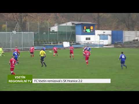 VSETÍN: FC Vsetín remízoval s SK Hranice 2:2