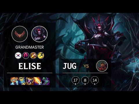 Elise Jungle vs Graves - KR Grandmaster Patch 12.4