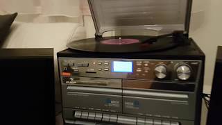 Auna TC-386W Hifi Anlage Stereoanlage mit Schallplattenspieler Encoder