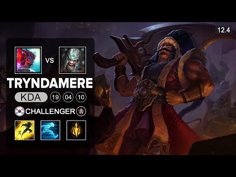 Tryndamere Top vs Yone - KR Challenger - Season 12 Patch 12.4