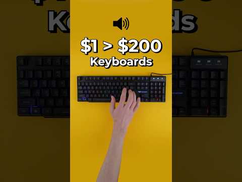 $1 vs $200 Keyboard Sounds #gamingsetup #keyboard #shorts