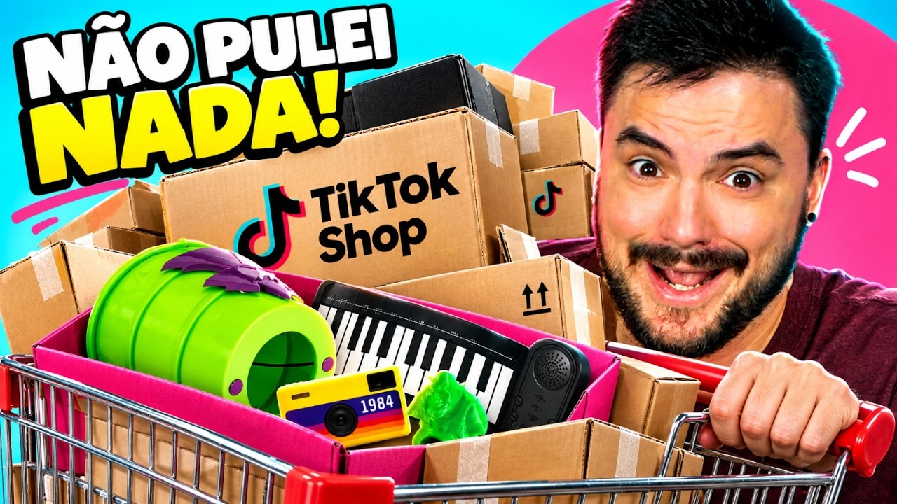 COMPREI TUDO QUE APARECEU NO TIKTOK SHOP NA TIMELINE
