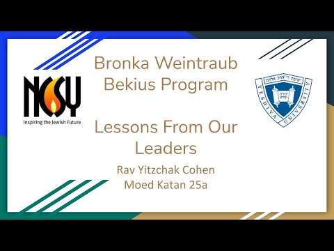 Why Do We All Mourn for a Kosher Person? (Rav Yitzchak Cohen on Moed Katan 25a)
