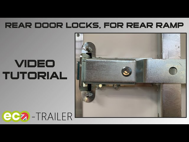Using the Eco-Trailer rear door lock Using the Eco-Trailer rear door lock
