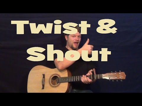 Twist and Shout (The Beatles) Easy Strum Guitar Lesson Chords D G A How to Play