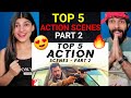 Top 5 Action Scenes | Part 2 | Chase Sequences | Hrithik, Tiger, Salman Khan Katrina Kaif Reaction