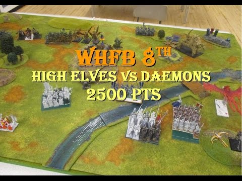 WHFB 022. High Elves vs Daemons 2500pts 06.12.2015