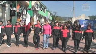 preview picture of video 'Villa de Allende Ubaldo Morón encabezó el desfile'