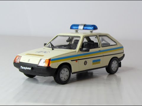 Custom Handmade police Ukraine ZAZ-1102 Tavria 1988 DiamonD.  Scale diecast model car 1:43