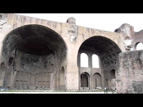 The Basilica of Maxentius at the Roman Forum