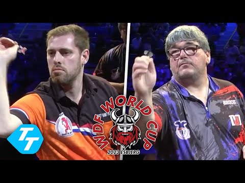 Berry Van Peer v Bruce Robbins - WDF World Cup 2023 from Esbjerg Denmark Day 4 Afternoon