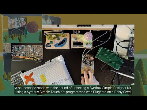 A soundscape made with the sound of unboxing a Synthux Simple Designer Kit with a Simple Touch 🤩