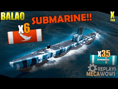 SUBMARINE Balao 6 Kills & 161k Damage | World of Warships Gameplay 4k