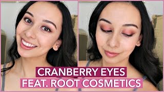 Cranberry Autumn Eyes Using Root Cosmetics | Honestly Carolyn Marie