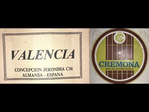 Обзор Гитара Cremona чехословакия 70 х годов и Valencia C 36