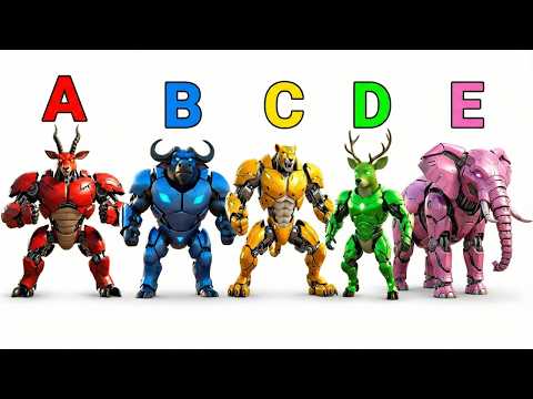 ABC Colorful Safari Animal Transformation Song 0208 | Colors & ABCs Song For Kids