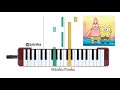 SpongeBob Hello Blues Melodica Pianika Tutorial