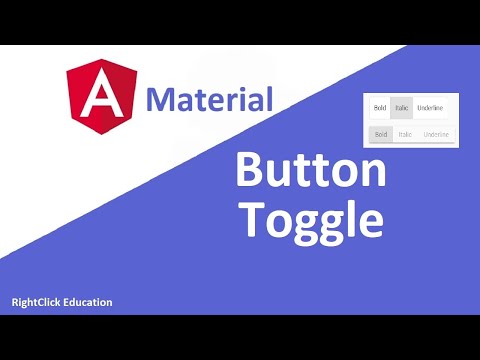 Angular Material Design Button Toggle