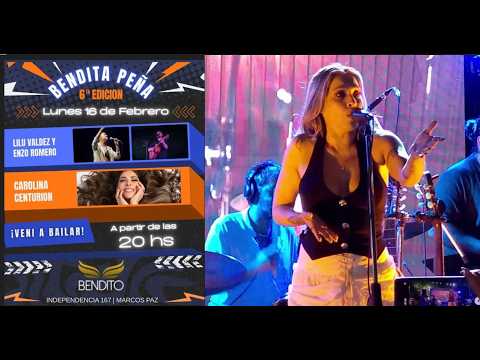 16.2.2026 CAROLINA CENTURION El Adivino en vivo Bendita Peña Carnaval Marcos Paz Bs As HD