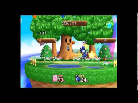 Tetraflora (Kirby) vs PugWishBone (Yoshi) - Project M Netplay Friendlies