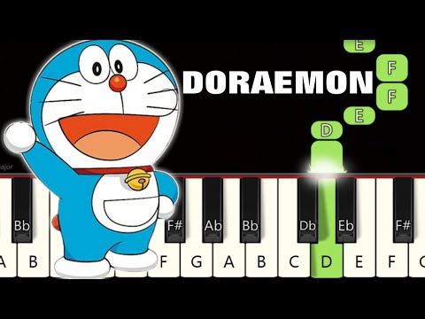 Doraemon Theme Song 🔥 | Piano tutorial | Piano Notes | Piano Online #pianotimepass #doraemon