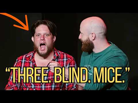 "Three Blind Mice" | He can only speak in 3 WORDS AT A TIME | The '3 WORD' game | Shoot From The Hip