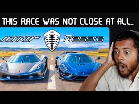 KOENIGSEGG Jesko Absolut vs Regera - Drag Race | Reaction