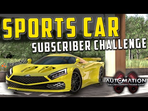 Subscriber Car Series! Sports Car Edition!! Automation - BeamNG