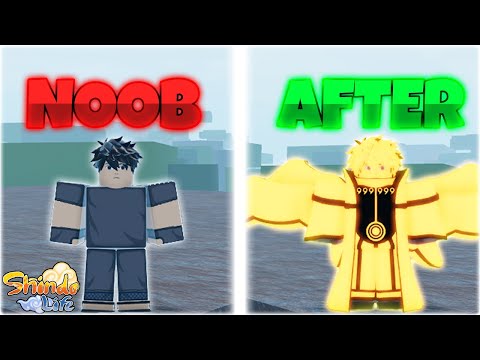 Shindo Life From Noob To Kor Tailed Spirit In One Video...