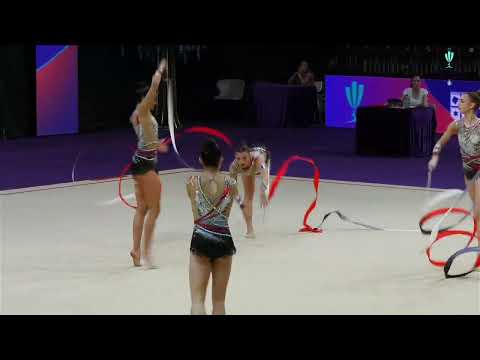 FRA  5ribbon Seniors  FIG RG WCCup Cluj Napoca 2025 FRA LAPORTE Maelys, LAVIT Justine, LOXTON VERNAT