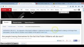 INTERNET POST PREDICTS ROBIN WILLIAMS' DEATH 3 DAYS PRIOR