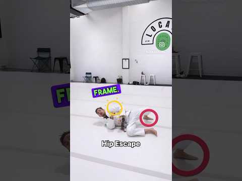 🦐 vs hip escape #ricksongracie #jiujitsu #base #hipescape #frame #zeropoint #momentum