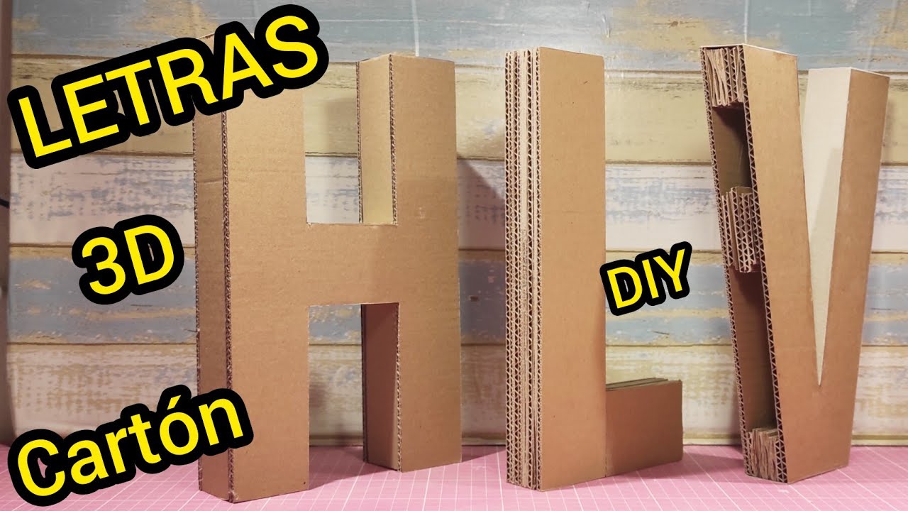 Watch 😃💞CÓMO HACER LETRAS 3D💞😃DIY, Cartón Now 😃💞CÓMO HACER LETRAS 3D💞😃DIY, Cartón