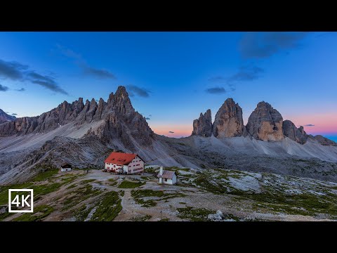 Dolomites Tre Cime di Lavaredo Italy 4K