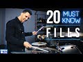 20 MUST KNOW Drum Fills For Beginner Drummers | Drum Beats Online