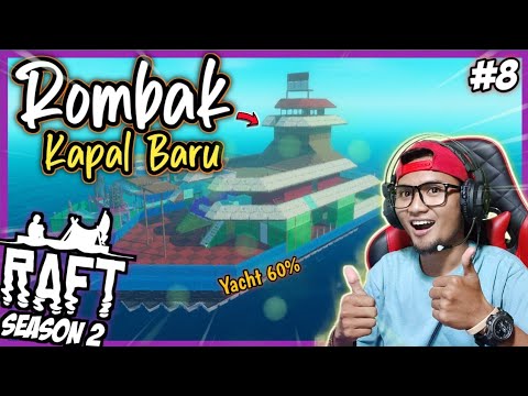 BIKIN DENAH BUAT KAPAL YACHT || RAFT Survival Indonesia #8