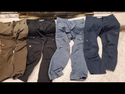 The Best Backpacking/Woodsman Pants - Comparing 4 different styles of Fjallraven Trousers/Pants.