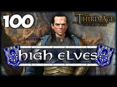 TAKING THE ELVES TO ISENGARD! Third Age Total War: Divide & Conquer 4.5 - High Elves Campaign #100