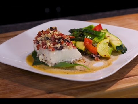 Mediterranean Halibut with Squash Medley - Cooking Today with Chef Brooks